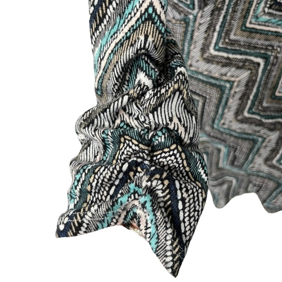 About A Girl Black and Gray Waterfall Cardigan - Picture 8 of 11